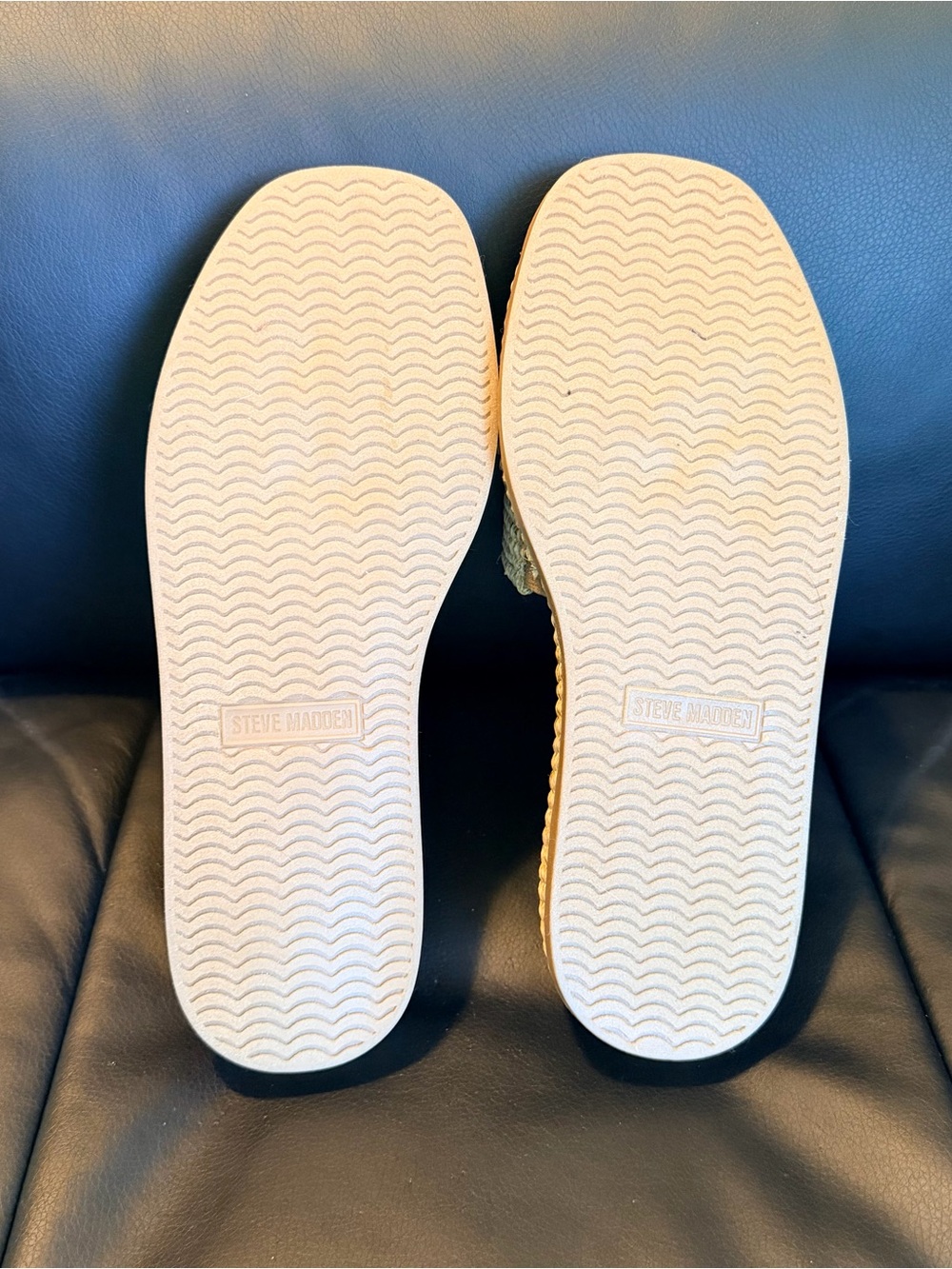 Steve Madden Natural Woven Slide Sandals in Beige - Picture 5 of 5